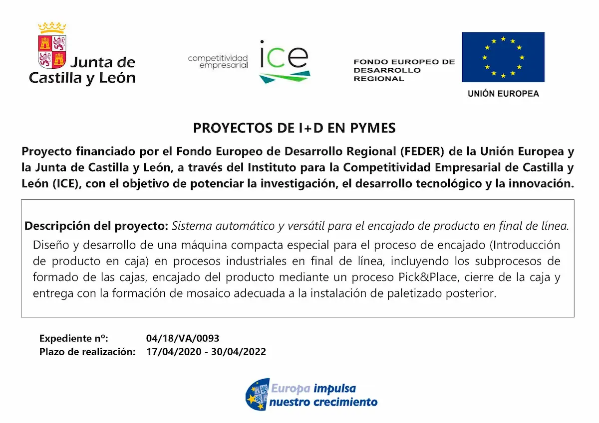 Tecelec desarrolla un sistema automático y versátil para el encajado de producto en final de línea (PackTEC)